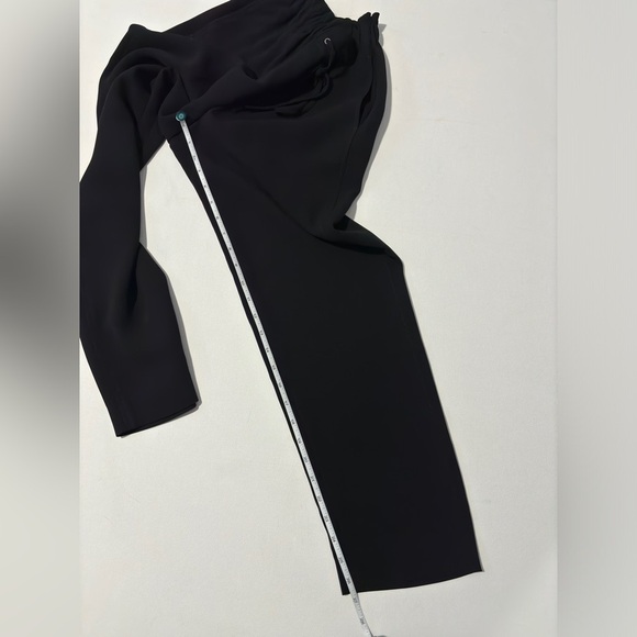 THEORY Tralpin Drawstring Pant w/pockets Size 4 black career jogger - Picture 3 of 8